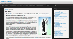 Desktop Screenshot of etikakademin.se
