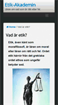Mobile Screenshot of etikakademin.se